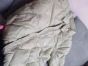 雪中飞童装儿童羽绒服2024秋冬新款男童中大童女童网格衬衫式轻薄羽绒服 卡其色 150 实拍图
