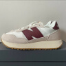 NEW BALANCE NB 官方休闲鞋男鞋女鞋情侣复古低帮舒适百搭237系列运动鞋 米色/白色 MS237SB 41.5 (脚长26cm) 实拍图