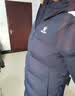 卡尔美（KELME）长款运动棉服男冬季连帽过膝保暖生活训练外套风衣 黑色 M  实拍图