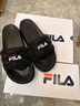 斐乐（FILA）女鞋运动拖鞋厚底凉拖沙滩鞋漂流船 黑-BK 36 实拍图