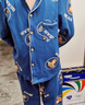 南极人儿童睡衣春夏长袖长裤男童翻领家居服套装宝宝睡衣 蓝色小车 160 实拍图