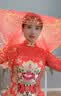 宜品达新娘红盖头结婚半透明头纱秀禾服苏绣蒙头喜帕中式婚礼红色头巾 80*80cm【凰飞凤舞】红盖头1条 实拍图