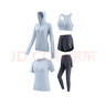 骆驼（CAMEL）瑜伽套装女健身运动服五件套YK2225L5493冰灰绿XXXL 实拍图