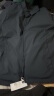 罗蒙夹克男中年男士纯色商务上衣翻领茄克衫中老年宽松加绒加厚男装 008藏青色（翻领常规款） L（推荐110斤-125斤） 晒单实拍图