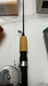 钓龙王（DiaoLongWang）冰钓竿便携式超短树脂小海竿伐竿超韧性鱼竿东北冰钓 75cm木柄冰钓竿+轮+鱼线 实拍图