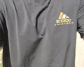 阿迪达斯 （adidas）t恤男夏季运动透气轻薄宽松棉短袖 黑/金（经典款） XL  实拍图