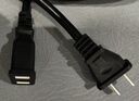 电源线延长线两孔二插2芯电动车音响风扇电源加长线插座插头带线 黑色延长线2500W-10米 实拍图