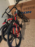 飛鸽（FG FLYING PIGEON） 折叠山地自行车成人男女学生青少年变速便携轻便双减震山地车 黑红26寸六刀轮轴承+指拨+大礼包 21速高配（0-2公里代步） 实拍图