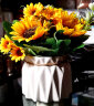 墨斗鱼仿真花假花盆栽陶瓷小花瓶餐厅客厅装饰摆件向日葵仿真花2653 实拍图