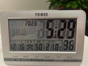 POWER 霸王会说话的闹钟电子智能闹钟多功能学生用闹表 现代简约时尚懒人卧室床头老人语音报时聪明钟 实拍图
