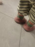 贝瑞加（Babyprints）儿童地板袜2双宝宝早教袜加厚室内隔凉袜套软底透气 粉紫兔13码 晒单实拍图