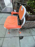 老人坐便椅坐便器可折叠洗澡椅老人专用椅防滑淋浴椅浴室凳子家用移动马桶加高器 【标准款】时尚橙色+防滑脚垫 实拍图