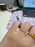 潮宏基  心动黄金戒指女足金戒圈素圈时尚百搭送女友新年礼物 计价 约1.05g 实拍图