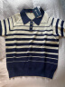 Navigare意大利小帆船女士POLO领短袖条纹针织衫2324524511 蓝/白 XL  晒单实拍图