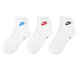 耐克(NIKE)袜子男女同款 吸汗透气运动袜 短袜三双装DX5074-911白XL 实拍图