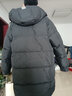 雪中飞羽绒服男士外套冬季新款时尚个性潮流连帽宽松男女中长款 B107-2329黑色 2XL (155斤-175斤) 实拍图