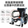 森立手动轮椅车折叠老人轻便手推轮椅 带坐便器免充气轮胎便携式旅行小型代步车 实拍图