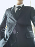 罗蒙高端免烫抗皱西服套装男士商务休闲婚礼正装西服外套上衣服男装 黑色(西服+西裤+衬衫+大礼包) M 实拍图