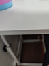 聚优范床边桌可移动升降卧室家用简易书桌学生宿舍学习桌懒人升降电脑桌 简易款【50*30】暖白（单层无轮） 学生 白领 男神 实拍图