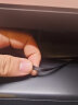 绿联 车用AUX音频线弯头 3.5mm公对公车载音响连接线 笔记本电脑电视平板手机接耳机功放直对弯转接线 2米黑  实拍图