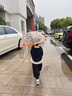 LITTLE BIG ROOM BY DJECO 雨伞儿童彩虹伞拱形手动亲子变色长柄透明女童男童机器人幼儿园 儿童变色雨伞-纯真笑脸4709 实拍图