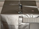 馨菲羽遮光窗帘定制成品布料卧室客厅飘窗防晒隔热挡光阳台办公全遮阳布 全遮光双面银【宽带配四爪钩】 宽1.7米*高2.5米一片 实拍图