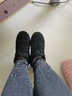 回力（Warrior）雪地靴女鞋子女休闲棉鞋女冬季加绒加厚短靴子保暖面包鞋黑色37 实拍图