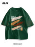 GLM夏季短袖t恤男美式重磅复古印花男生纯棉宽松大码半袖 实拍图