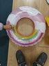 演绎 游泳圈儿童3-6-10岁腋下圈小孩成人加厚大号泳圈游泳装备救生圈 亮片云朵泳圈粉色70# 实拍图