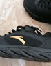 安踏云逸小黑鞋男鞋运动鞋男春夏季新款软底跑步鞋男士休闲鞋子男 【皮网结合小黑跑鞋】-黑色 43 （男9.5码） 实拍图