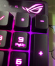 ROG 游侠RX 机械键盘 有线游戏键盘 光学触发机械蓝轴 RGB背光键盘 防水防尘键盘104键 黑色 实拍图