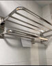 正山毛巾架免打孔卫生间置物架浴室304不锈钢卫浴五金挂件加厚浴巾架 加厚折叠亮光80cm 实拍图