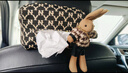 范爷家高级感千鸟格车载纸巾盒女汽车椅背扶手箱抽纸盒车内装饰用品挂袋 实拍图