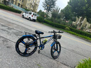 百士盾儿童自行车山地单车6-16岁以上学生减震双碟刹越野中小男女孩赛车 奢华版7速【三刀轮】黑蓝色 24寸丨适身高140-165丨 实拍图