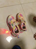G.duck小黄鸭女童运动鞋春秋新品儿童带灯鞋女孩鞋子网鞋时尚公主鞋软底 A93粉色春秋-皮面  28 内长17.4cm 实拍图