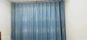 萱博雅轻奢窗帘遮光i客厅卧室房隔热窗帘遮光布加厚防寒保暖 黄金叶淡蓝色【打孔一片】 宽3米*高2.7米【可改短】 实拍图