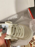 人本帆布鞋男女丑萌厚底板鞋子百搭粗鞋带大头鞋091米色35 实拍图