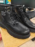 欧伦啄木鸟马丁靴男秋冬季2025新款高帮英伦风黑色工装机车皮靴春秋休闲皮鞋 黑色 42 实拍图