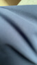 雪中飞秋冬新款时尚休闲舒适廓形男士“H”版型印花立领连帽羽绒服男 希瑟蓝 180/96A 实拍图