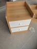 京晴家居（TSING FURNITURE）窄床头柜小型尺寸柜子迷你简约现代置物储物卧室简易夹缝床边柜 生态板北欧枫木色双抽35cm 晒图有礼 实拍图