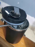 禾艾苏（heisou）304不锈钢马克杯高颜值咖啡杯茶水分离杯泡茶杯带勺子办公杯水杯 304武士黑马克杯【全新款】 实拍图