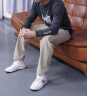 Foss Phil 牛仔裤男士夏秋季新款美式复古阔腿工装青少年宽松直筒长裤子男 HSNZ-G76黑色 XL(建议135-155斤) 实拍图