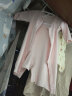 童泰秋冬1-18个月婴幼儿衣服宝宝德绒家居保暖圆领对开连体哈衣 粉色 59cm 实拍图