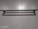 一卫（yweel）枪灰色太空铝毛巾架免打孔毛巾杆单双杆卫生间挂架浴室挂件 枪灰色单杆80cm-62743 实拍图