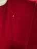 塞德勒（SAIDELE）敬酒服2024新款新娘小个子平时可穿新中式订婚连衣裙回门晚礼服女 酒红色A款 L (建议106-115斤) 晒单实拍图