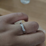 银千惠999足银情侣戒指一对钟情久久对戒求结婚纪念生日礼物送女友老婆 情侣一对+免费刻字+相框 真爱承诺定制联系客服/配首饰证书/520情人节礼物 实拍图