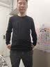 美罗邦（Meloban）长袖t恤男士纯棉春秋季宽松卫衣秋衣纯色打底衫男上衣服男装秋装 白色+黑色【2件装】100%纯棉 XL【建议140-150斤】 实拍图