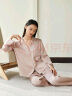 金三塔睡衣女真丝桑蚕丝素色简约可外穿简奢家居服 实拍图