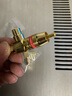 YYTCG 纯铜镀金莲花三通音视频转换头 RCA莲花头一分二AV转接头莲花一公转二母T型红白音频插头 金色红环一个 实拍图