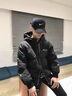仕季羽绒服男女情侣潮牌外套新款冬季羽绒服加厚保暖防寒服青少年男装 黑色（此款偏大，建议拍小一码） XL 实拍图
